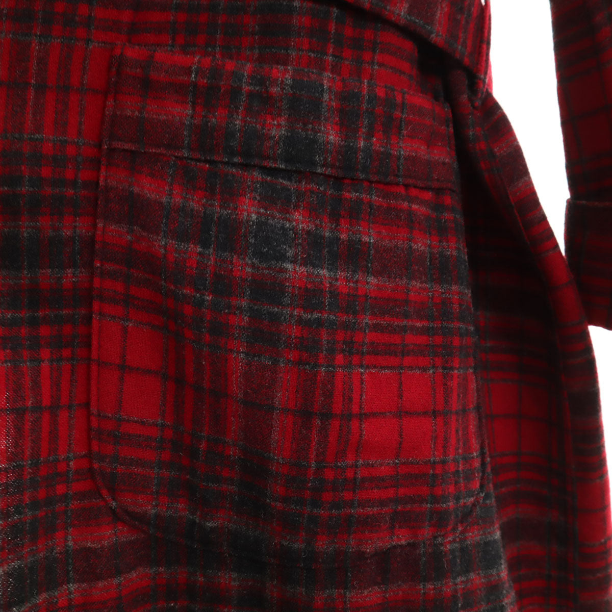 PENDLETON ペンドルトン 40s 50s HAYNES ヴィンテージ チェック柄 フランネル ガウンコート L レッド メンズ