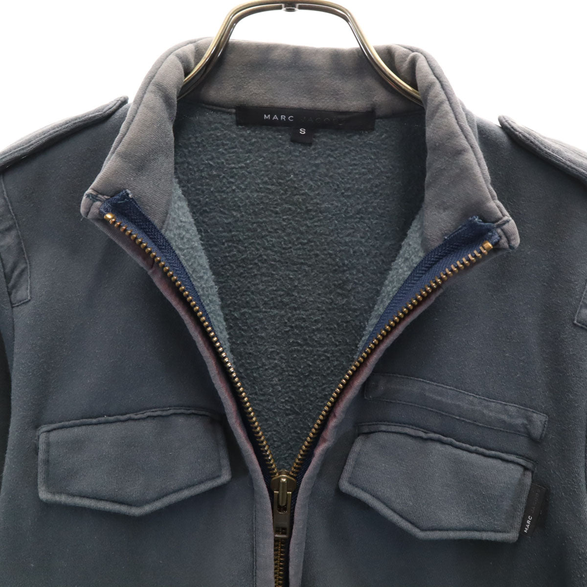 MARC JACOBS マークジェイコブス スウェット ジップジャケット S チャコールグレー レディース
