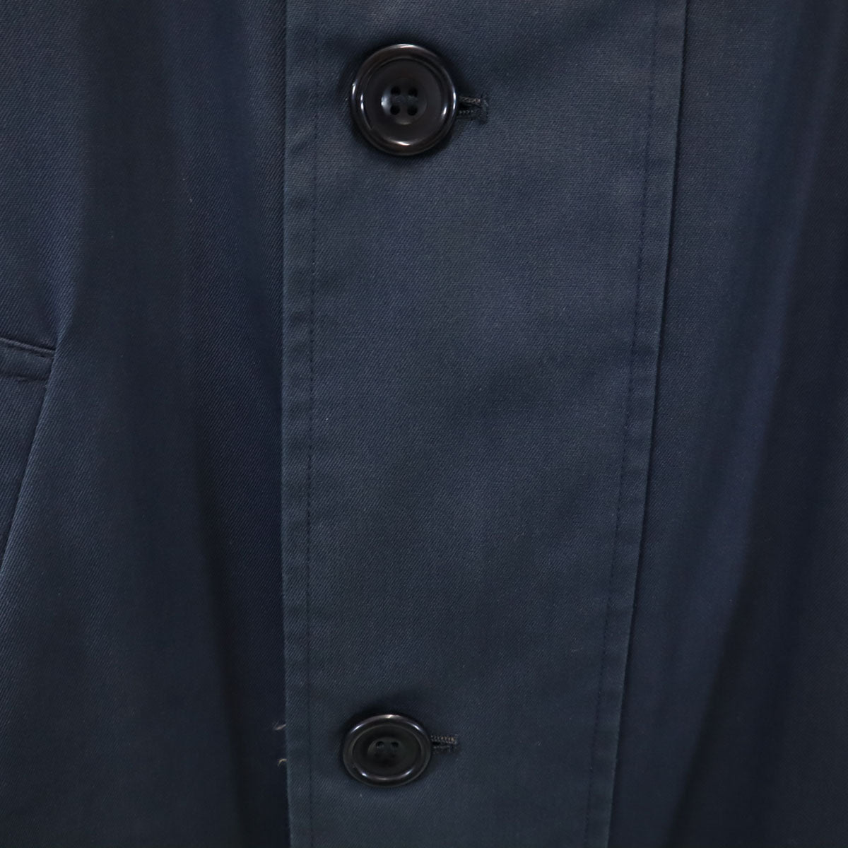 Aquascutum アクアスキュータム 80s 90s イングランド製 オールド ステンカラーコート ネイビー メンズ