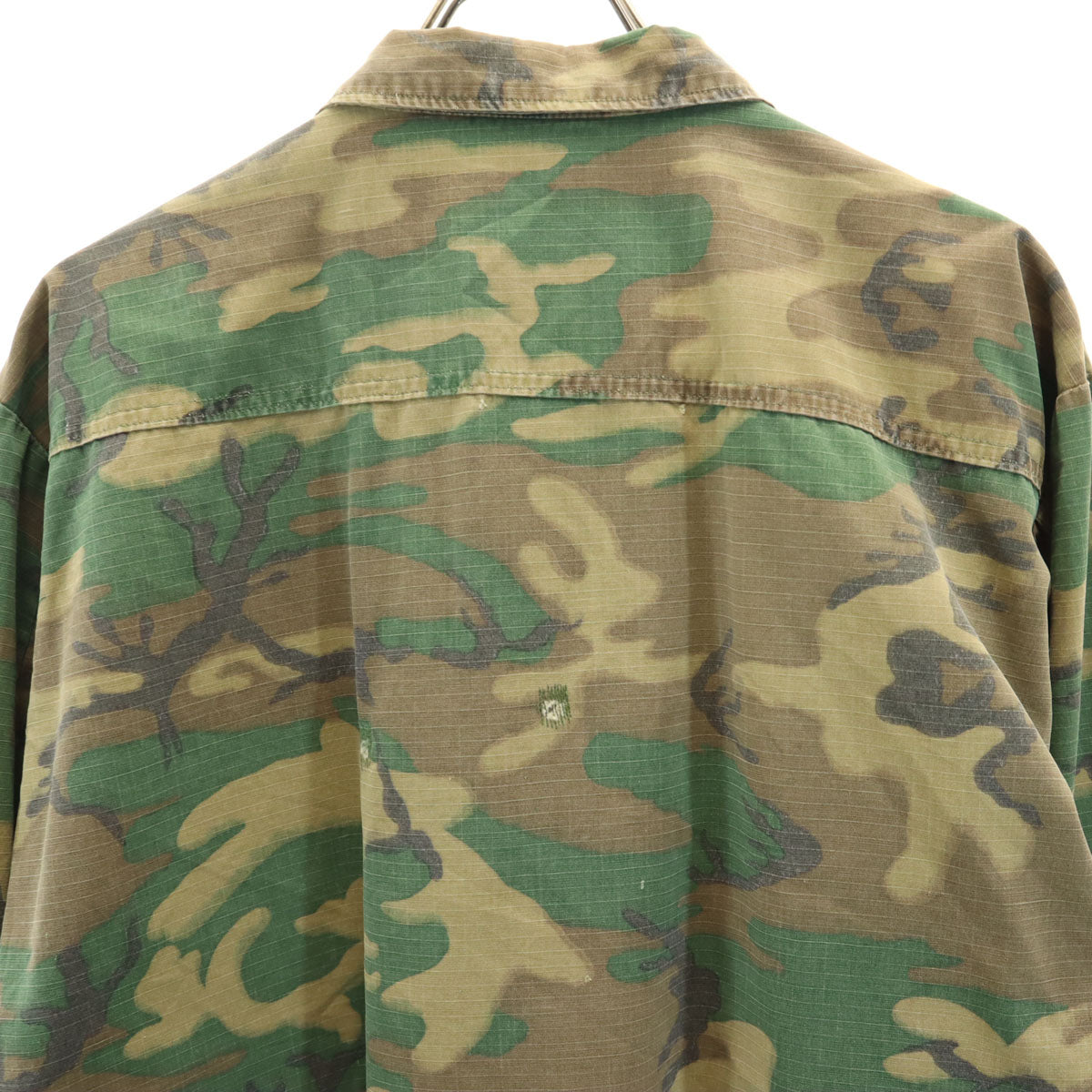 US ARMY アメリカ軍 60s 70s ヴィンテージ 5th ブラウンリーフカモ柄 ジャングルファティーグ ジャケット カーキ ミリタリー メンズ