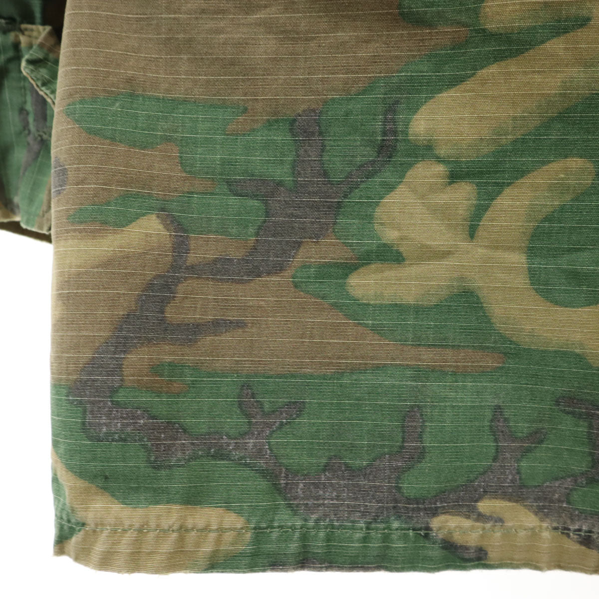 US ARMY アメリカ軍 60s 70s ヴィンテージ 5th ブラウンリーフカモ柄 ジャングルファティーグ ジャケット カーキ ミリタリー メンズ