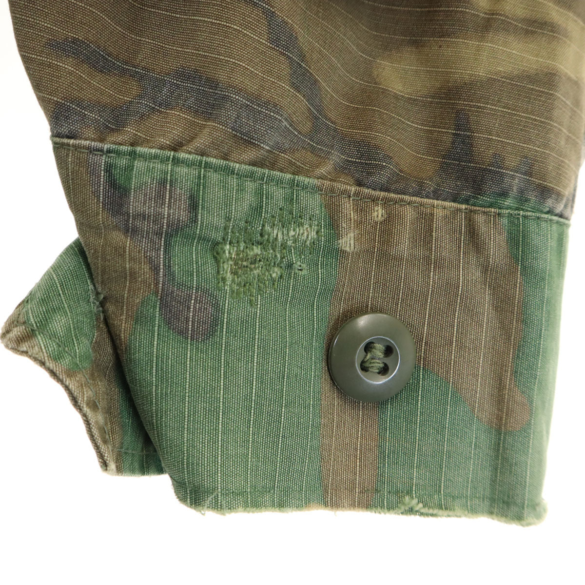 US ARMY アメリカ軍 60s 70s ヴィンテージ 5th ブラウンリーフカモ柄 ジャングルファティーグ ジャケット カーキ ミリタリー メンズ