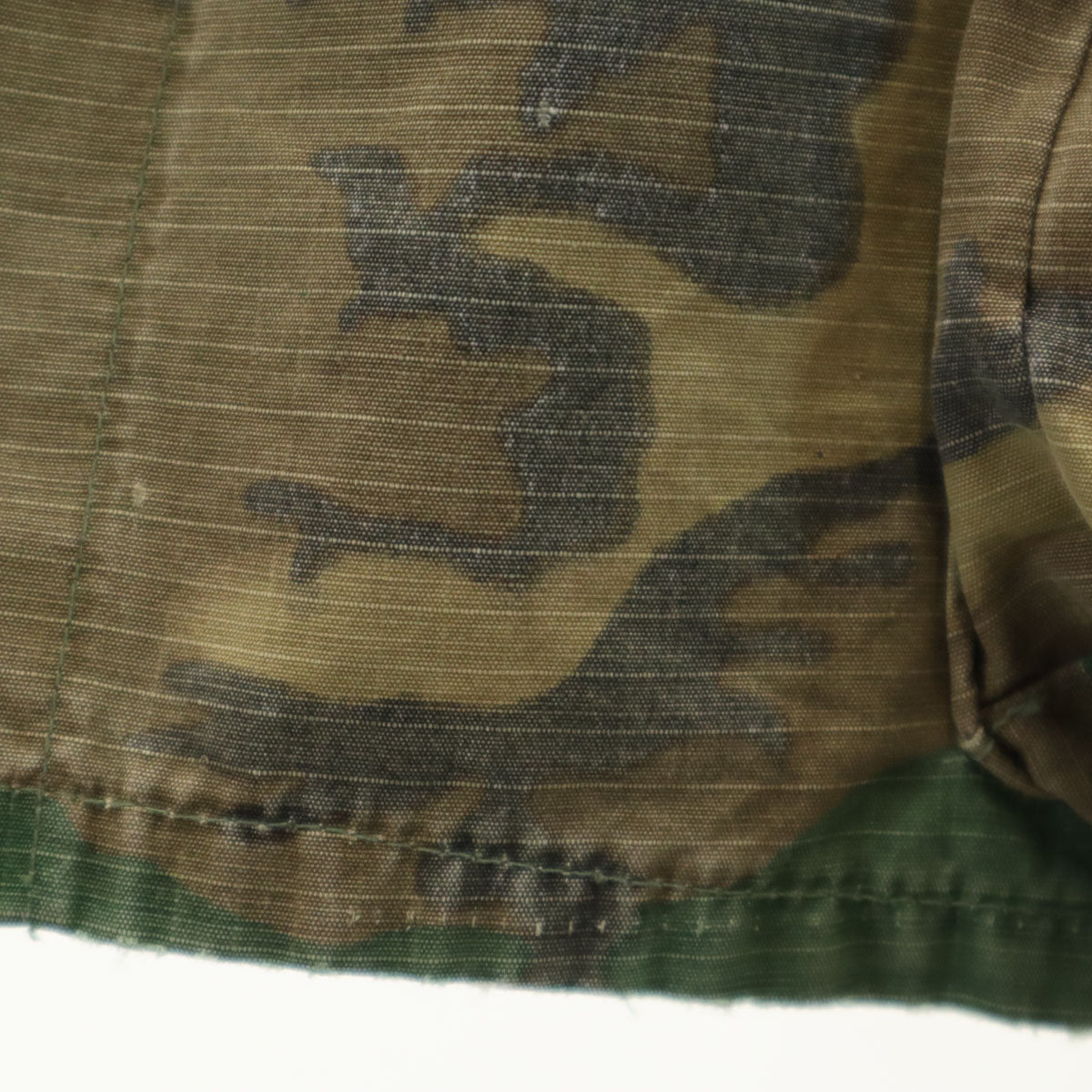 US ARMY アメリカ軍 60s 70s ヴィンテージ 5th ブラウンリーフカモ柄 ジャングルファティーグ ジャケット カーキ ミリタリー メンズ