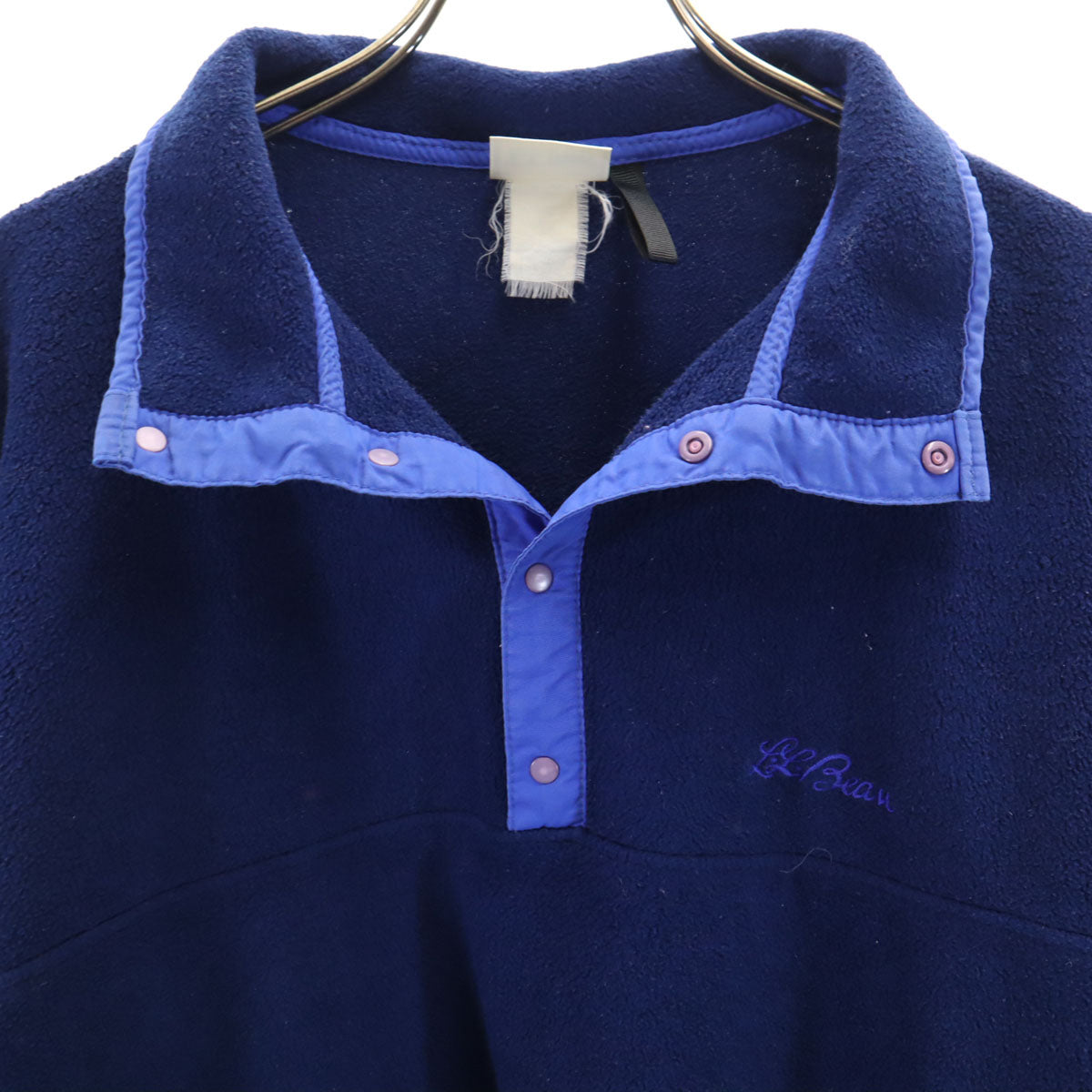 L.L.Bean エルエルビーン 80s ヴィンテージ 長袖 ハーフスナップフリース トレーナー ブルー メンズ