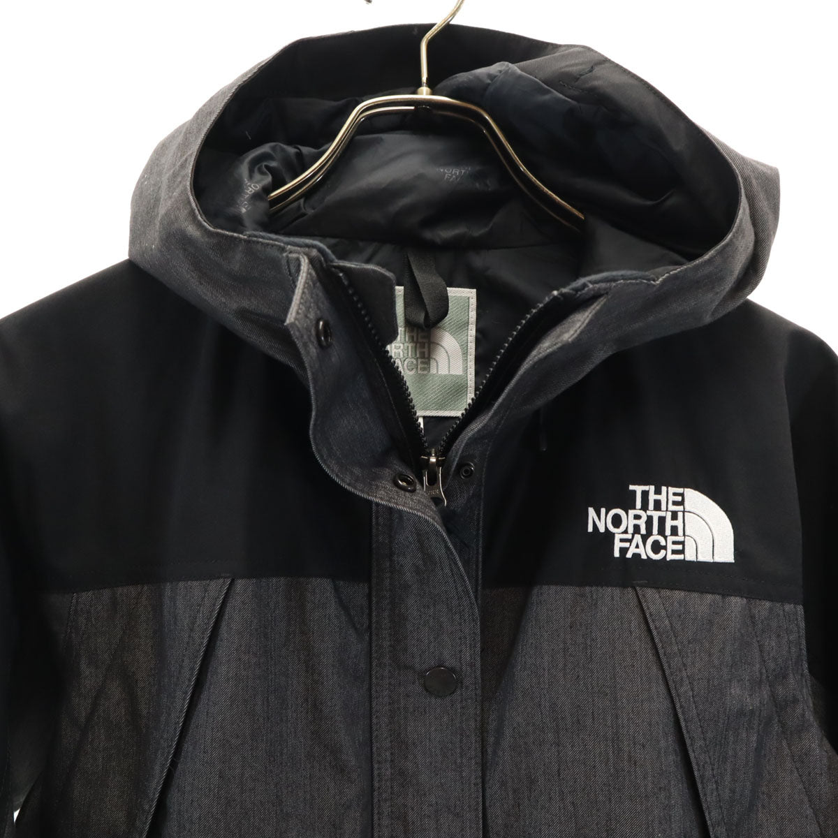 THE NORTH FACE ザノースフェイス GORE-TEX ナイロンジャケット M グレー フーディーアウトドア NPW22135 レディース