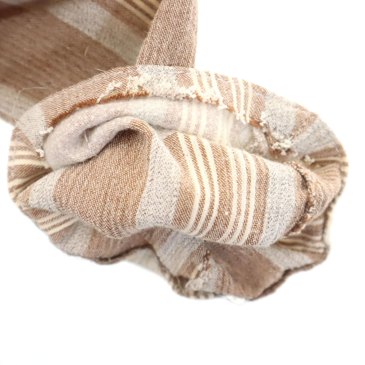 Emporio Armani エンポリオアルマーニ 90s イタリア製 オールド ストライプ柄 コットンジャケット 38 ベージュ レディース