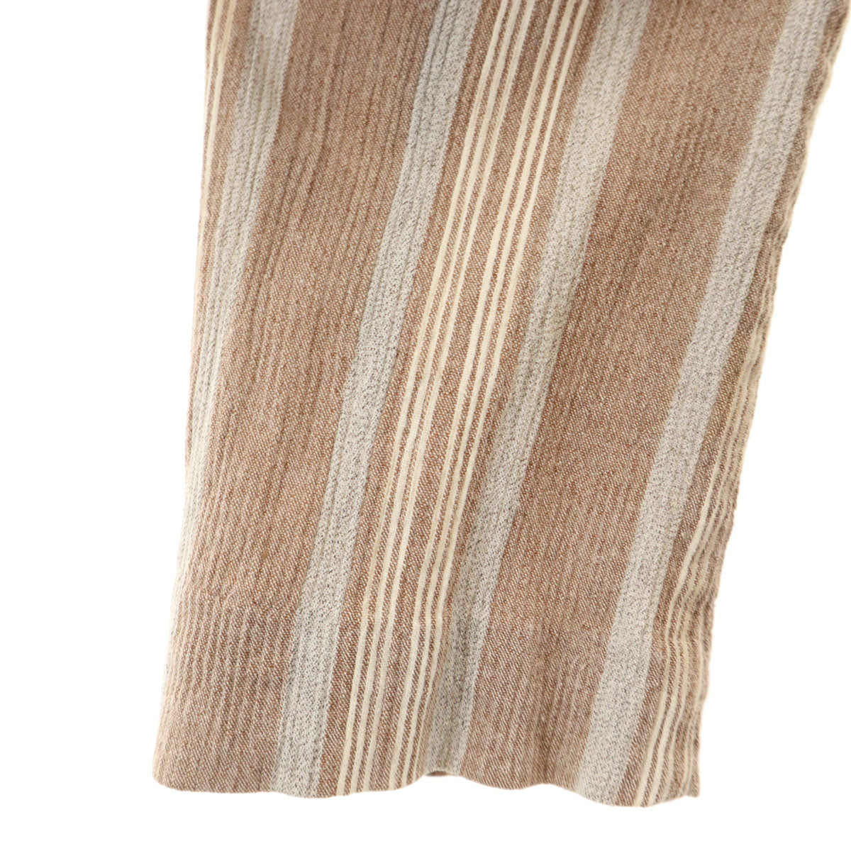 Emporio Armani エンポリオアルマーニ 90s イタリア製 オールド ストライプ柄 コットンジャケット 38 ベージュ レディース