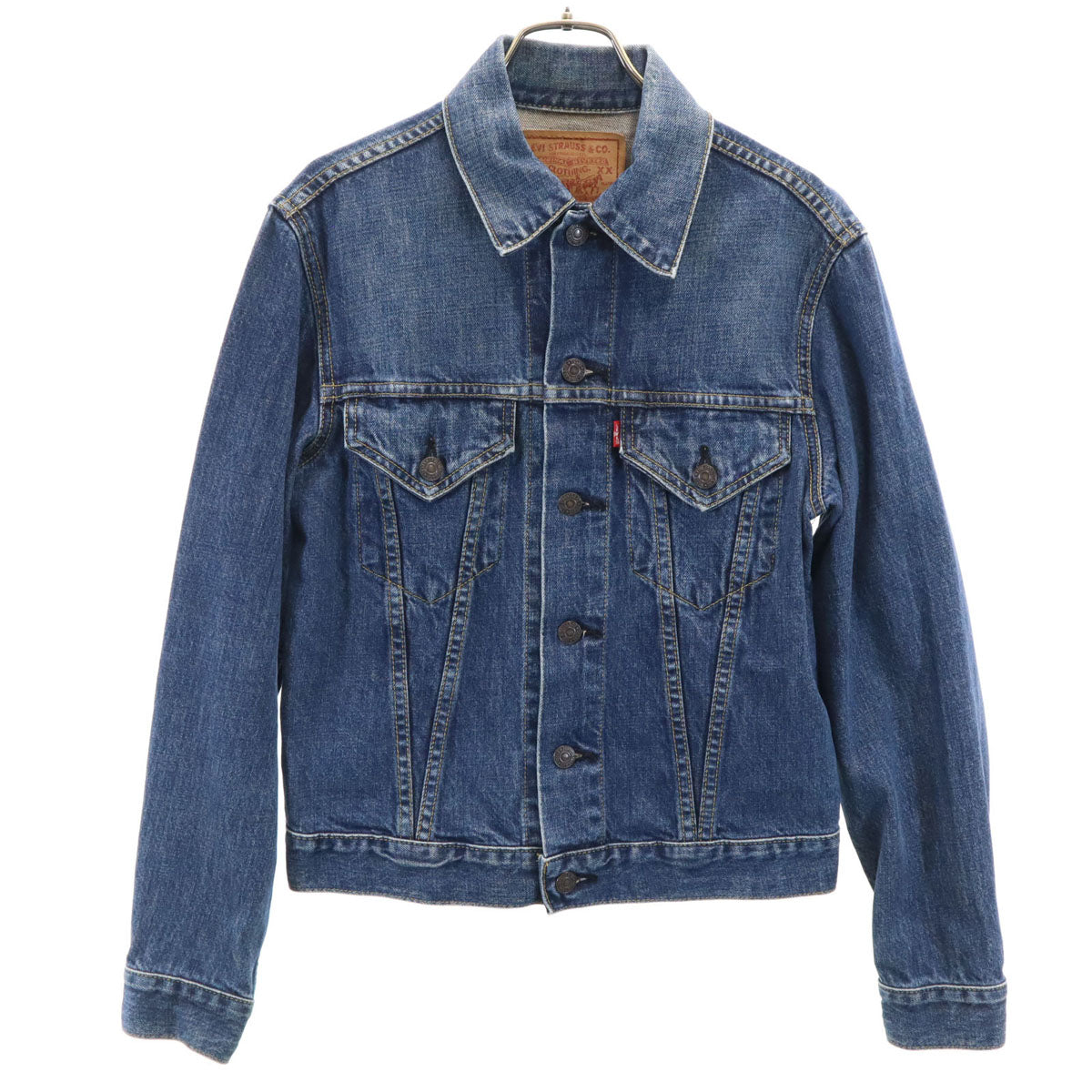 Levi's リーバイス 90s 557 日本製 ビッグE オールド 長袖 デニムジャケット 36 ウォッシュブルー ジージャン トラッカー メンズ