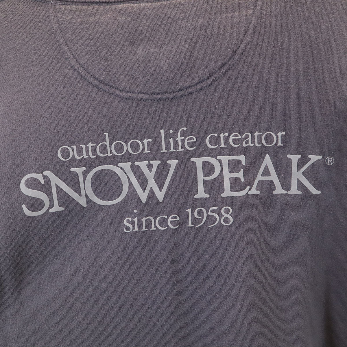 snowpeak スノーピーク ジャーナルスタンダード バックロゴ 長袖 スウェット トレーナー M グレー メンズ