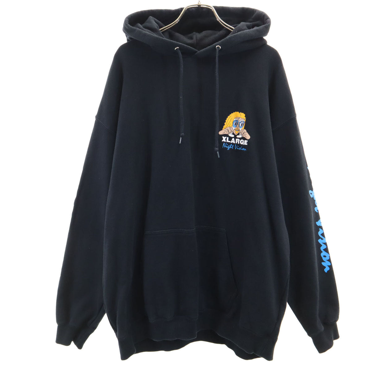 XLARGE エクストララージ NIGHT VISION 長袖 スウェットパーカー L ブラック メンズ