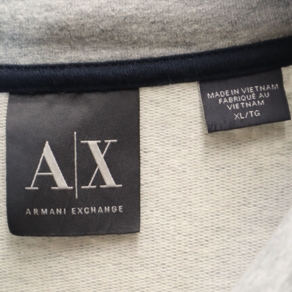 ARMANI EXCHANGE アルマーニエクスチェンジ スウェット ジップジャケット XL グレー メンズ