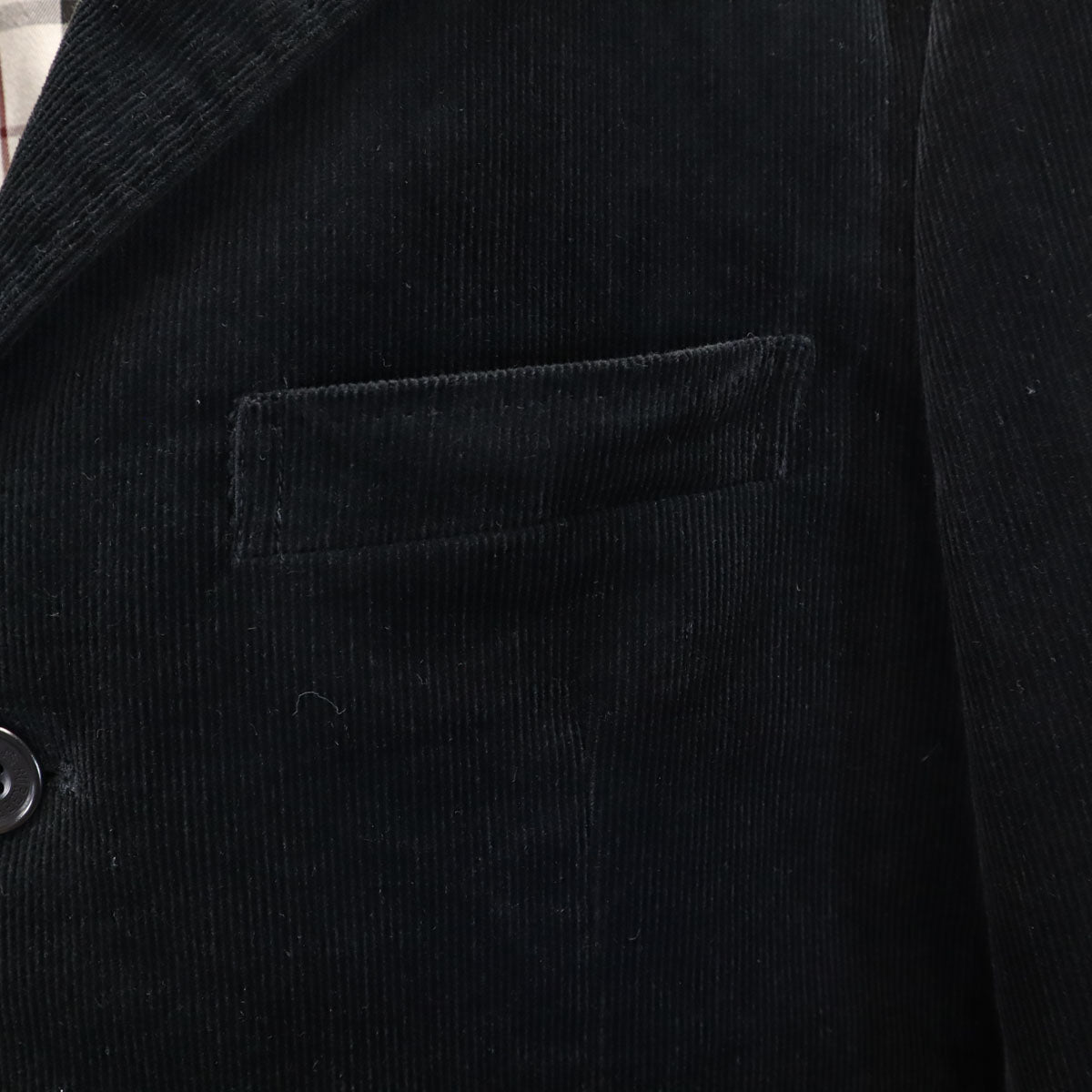 BURBERRY BLACK LABEL バーバリーブラックレーベル コーデュロイ テーラードジャケット M ブラック メンズ