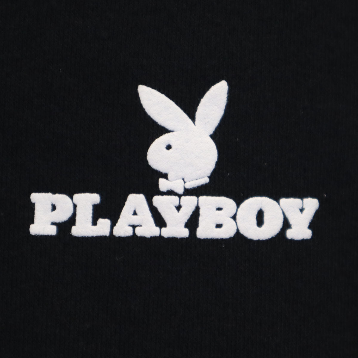 PLAYBOY プレイボーイ 長袖 スウェット ジップパーカー LL ブラック 裏起毛 メンズ
