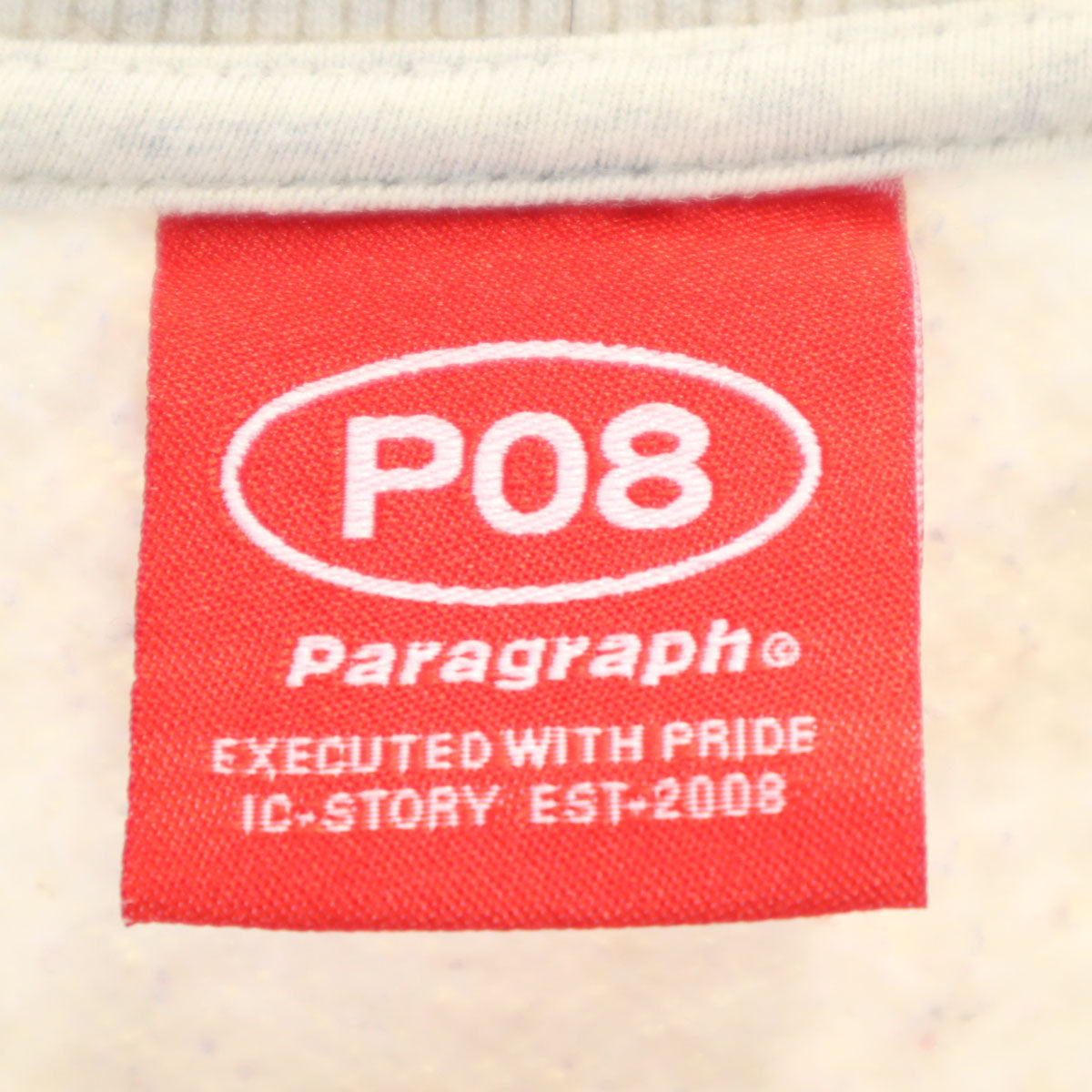 PARAGRAPH パラグラフ 長袖 スウェット トレーナー F グレー 裏起毛 メンズ