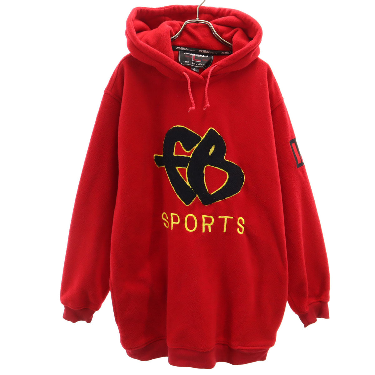 FUBU フブ 00s オールド フリースジャケット L レッド プルオーバー メンズ