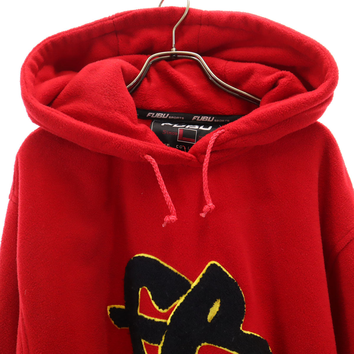FUBU フブ 00s オールド フリースジャケット L レッド プルオーバー メンズ