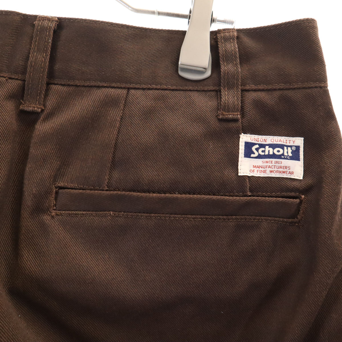schott ショット ワークジャケット 上下 セットアップ L ブラウン メンズ