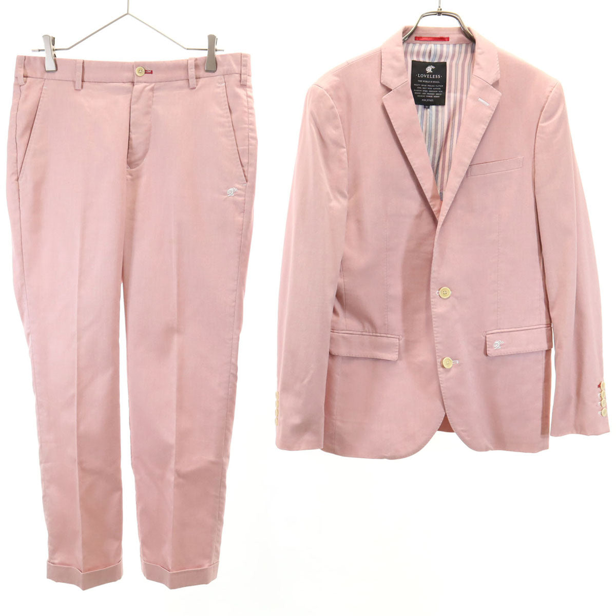 LOVELESS ラブレス スーツ 上下 セットアップ M/79 ピンク メンズ
