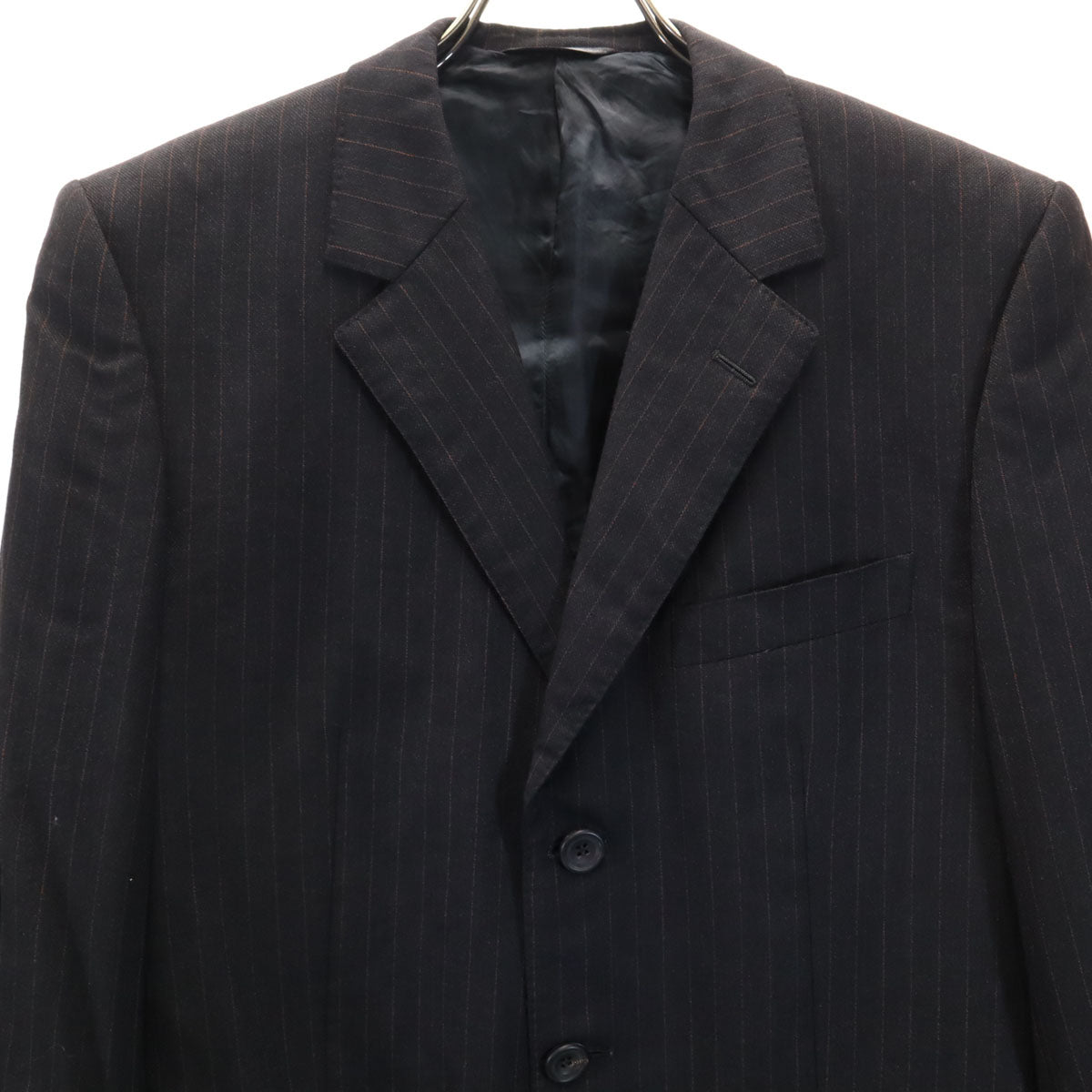 PAUL SMITH COLLECTION ポールスミスコレクション ストライプ柄 スーツ 上下 セットアップ M ブラック系 メンズ
