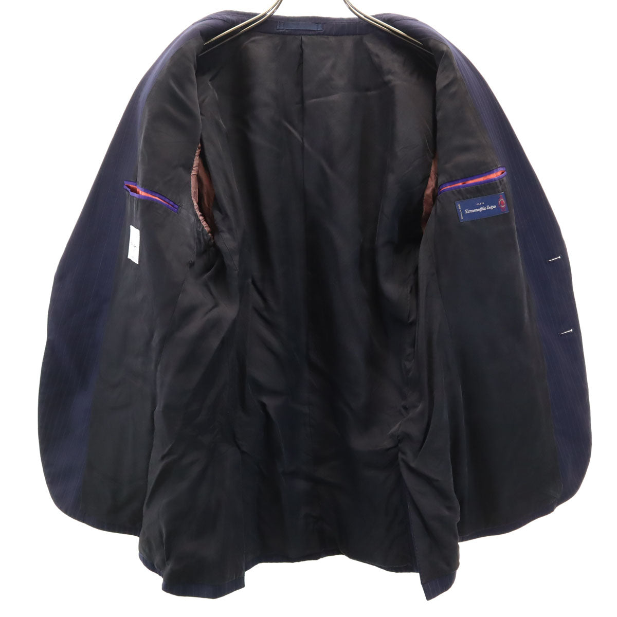 Paul Smith ポールスミス 日本製 ストライプ柄 エルメネジルドゼニア生地 スーツ 上下 セットアップ M2 ネイビー メンズ