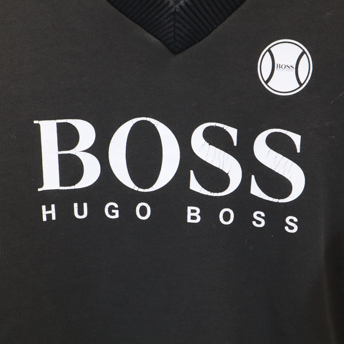 BOSS HUGO BOSS ボスヒューゴボス ポルトガル製 長袖 スウェット トレーナー XXXL 墨黒 キッズ