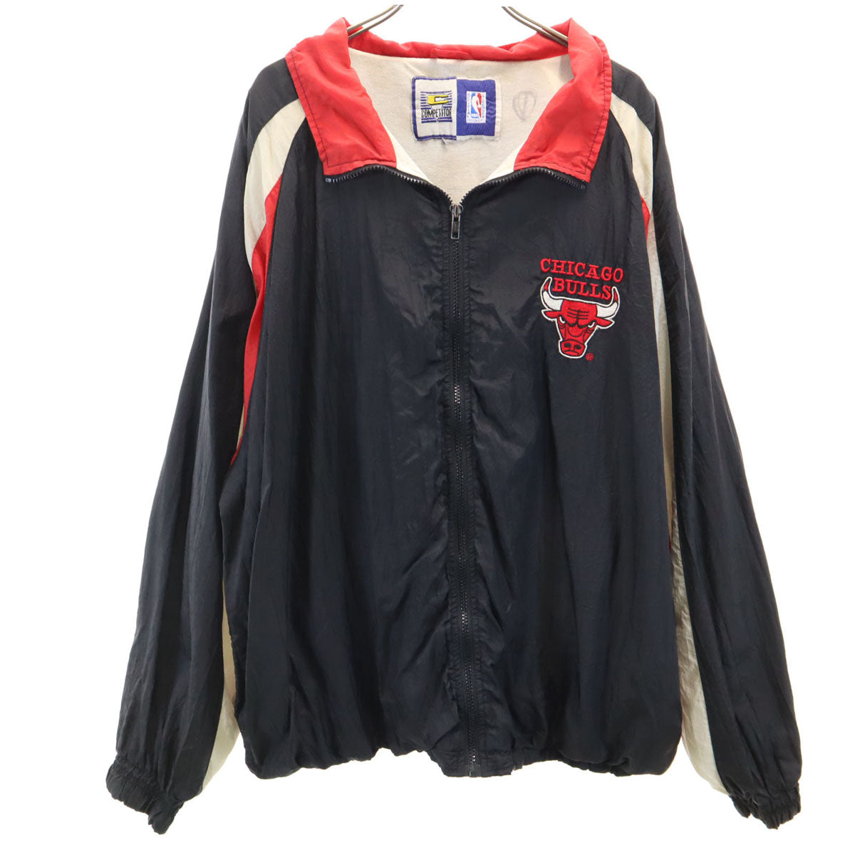 COMPETITOR コンペティター 90s オールド NBA シカゴブルズ ナイロンジャケット ブラック CHICAGO BULLS メンズ