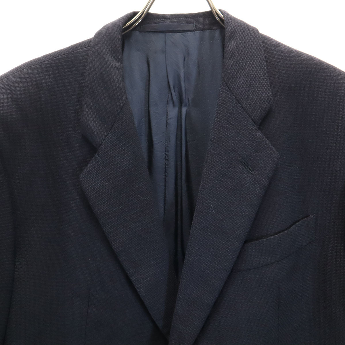 ARMANI COLLEZIONI アルマーニコレッツォーニ イタリア製 スーツ 上下 セットアップ 52 濃紺 メンズ