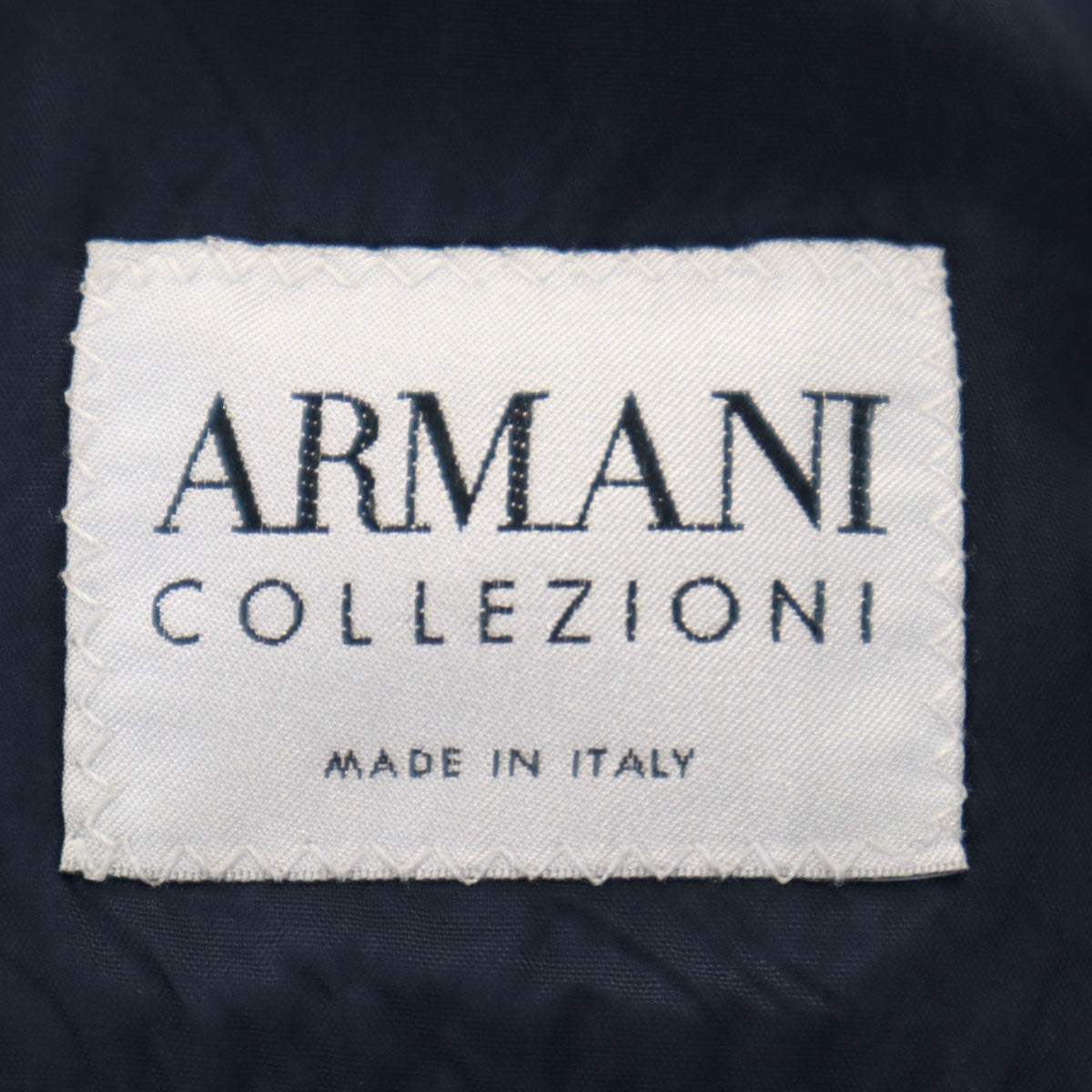 ARMANI COLLEZIONI アルマーニコレッツォーニ イタリア製 スーツ 上下 セットアップ 52 濃紺 メンズ