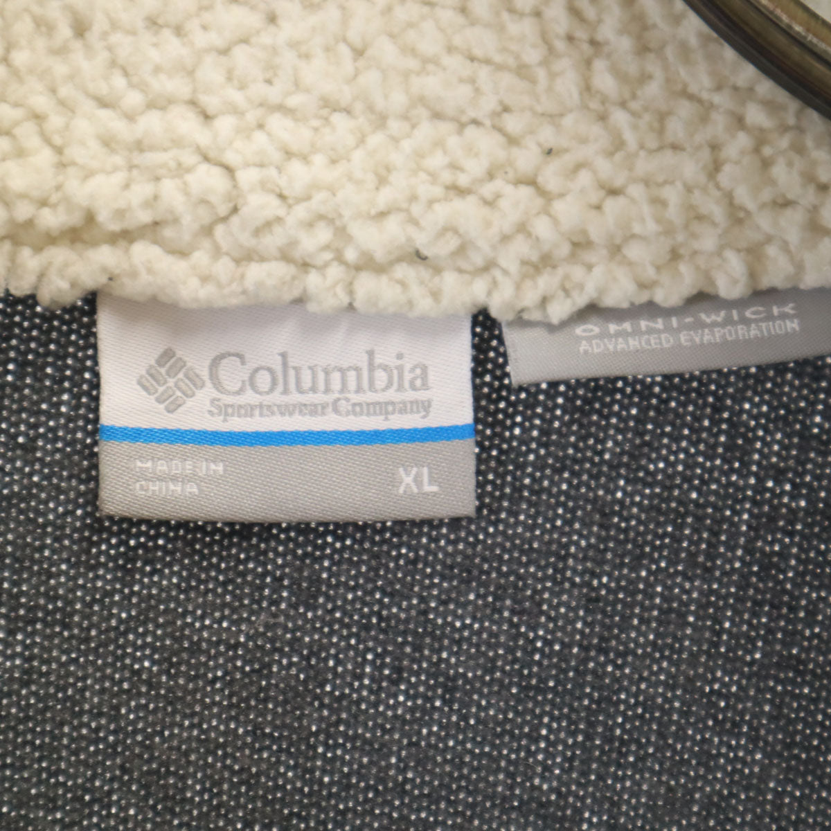 Columbia コロンビア ジップ ニットジャケット XL カーキ系 アウトドア レディース