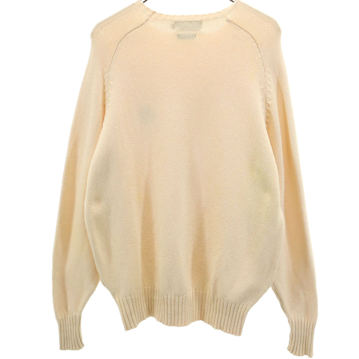 Polo by Ralph Lauren ポロバイラルフローレン 90s オールド ポロベア 長袖 ニット M ベージュ メンズ