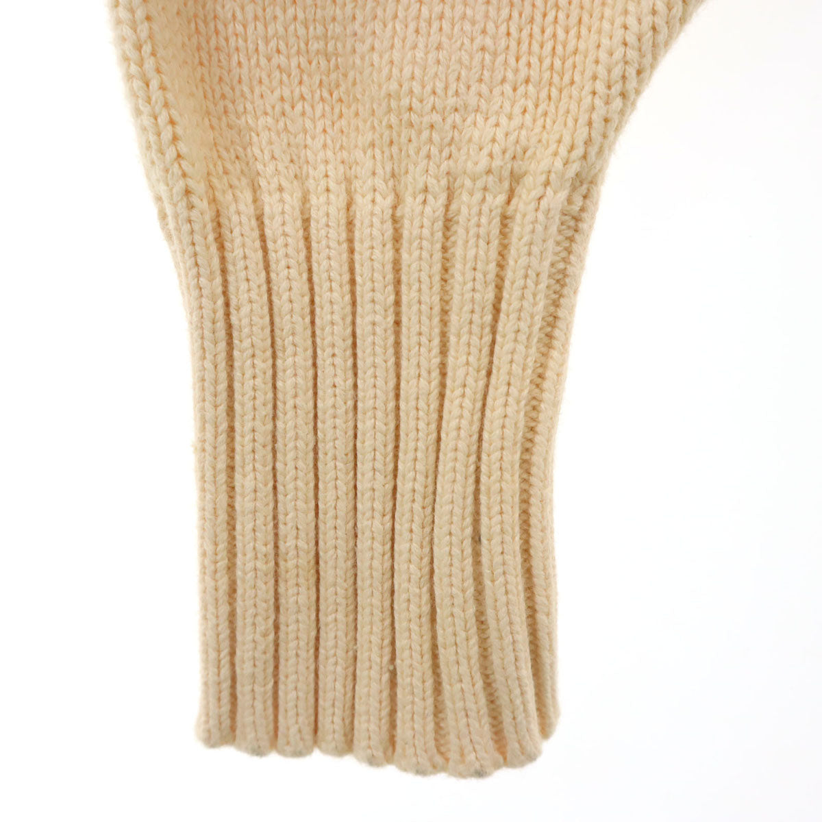 Polo by Ralph Lauren ポロバイラルフローレン 90s オールド ポロベア 長袖 ニット M ベージュ メンズ