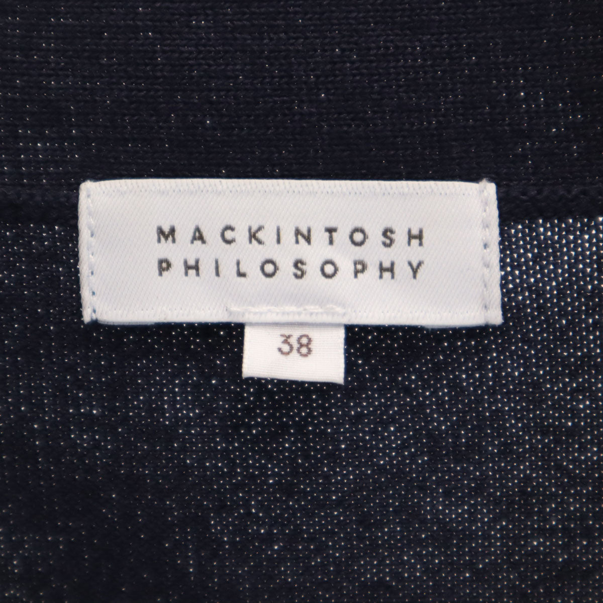 MACKINTOSH PHILOSOPHY マッキントッシュフィロソフィー 長袖 ニットカーディガン 38 ネイビー 三陽商会 レディース