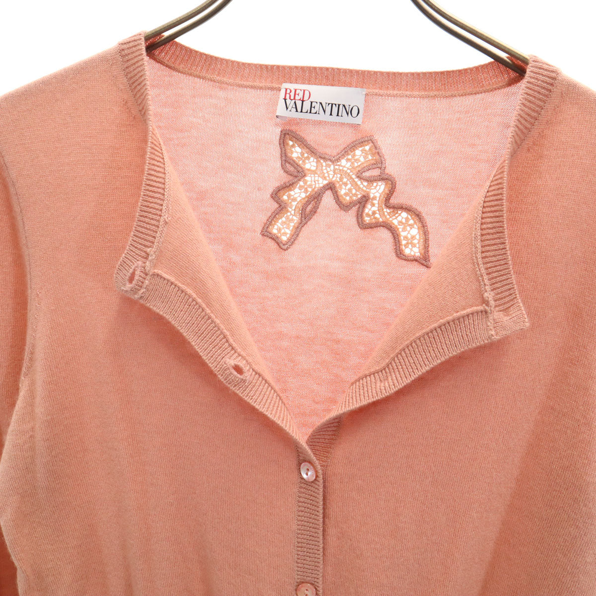 RED VALENTINO レッドヴァレンティノ 長袖 ニットカーディガン ピンク系 レディース
