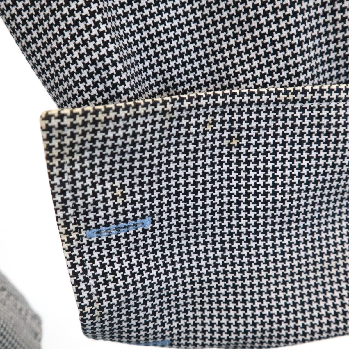 BURBERRY BLACK LABEL バーバリーブラックレーベル 千鳥格子柄 長袖 コットンシャツ 41 ブラック系 三陽商会 メンズ