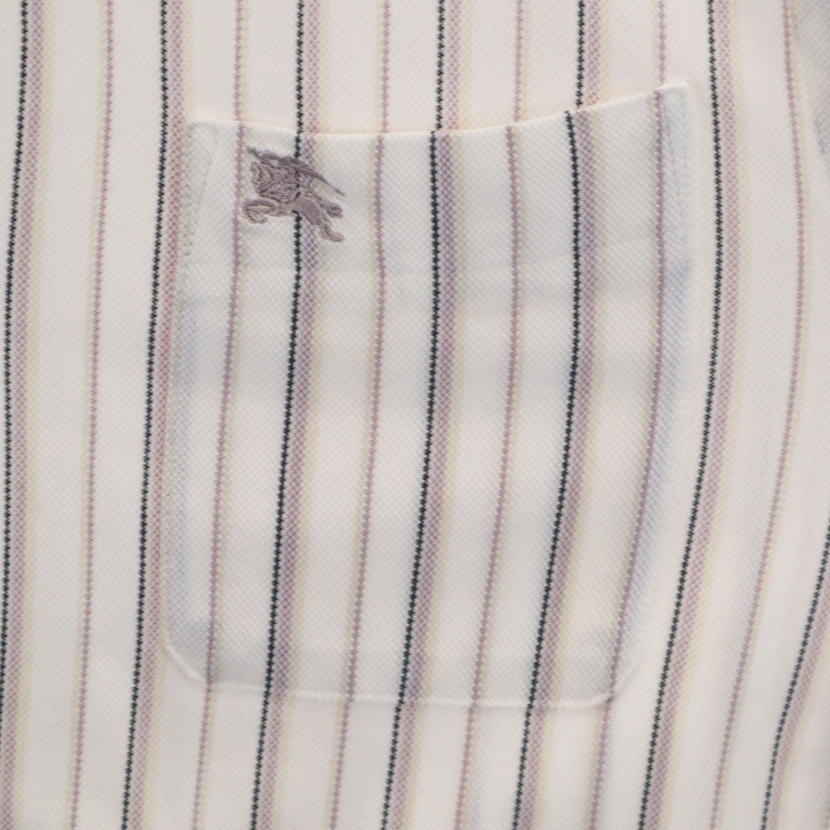 BURBERRY LONDON バーバリーロンドン 日本製 ストライプ柄r 長袖 シャツ LL ホワイト 三陽商会 メンズ