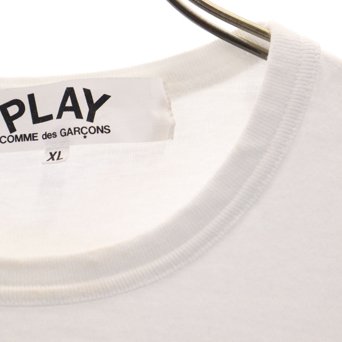 PLAY COMME des GARCONS プレイコムデギャルソン 2023年 長袖 Tシャツ XL ホワイト ロンT メンズ