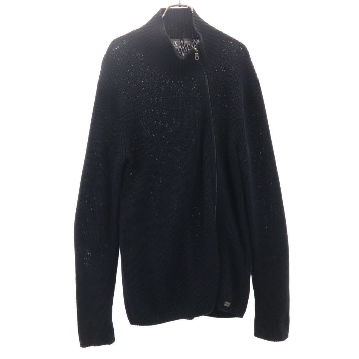 ARMANI EXCHANGE アルマーニエクスチェンジ ニットジャケット L ブラック メンズ