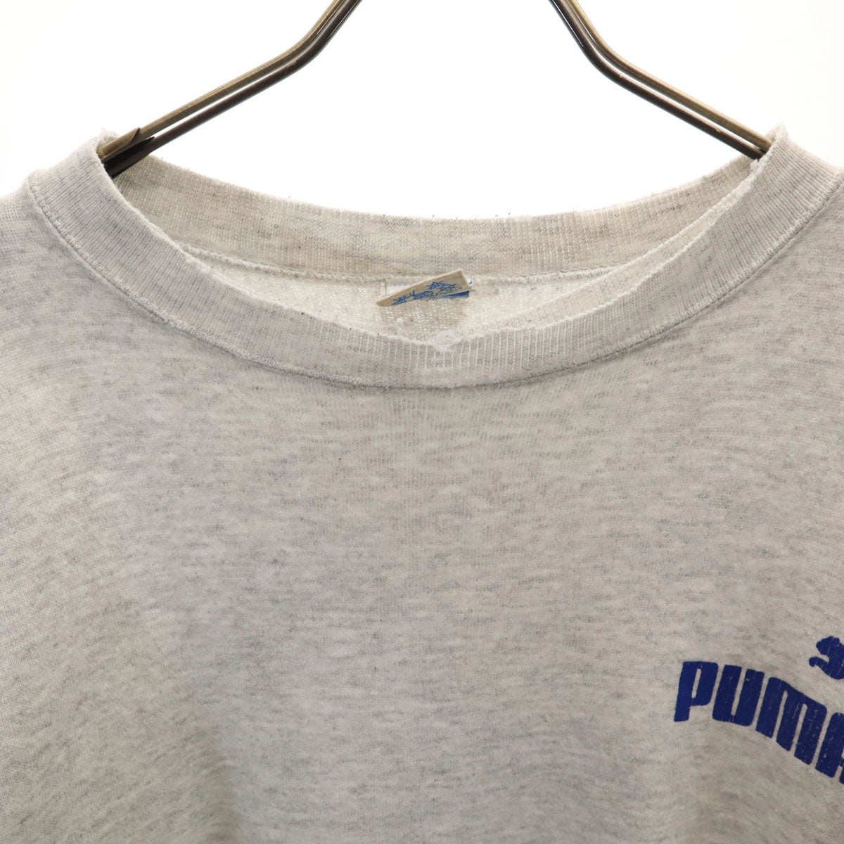 PUMA プーマ 80s 90s オールド 長袖 スウェット トレーナー L グレー メンズ