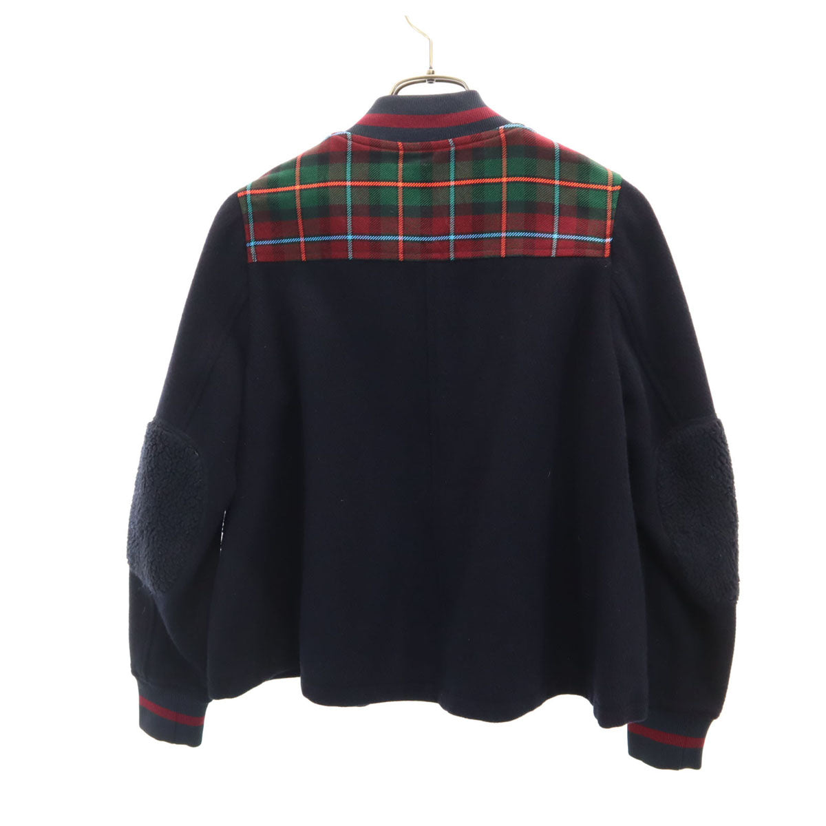 LANVIN en Bleu ランバンオンブルー 日本製 スタジャン 38 ブラック系 レディース