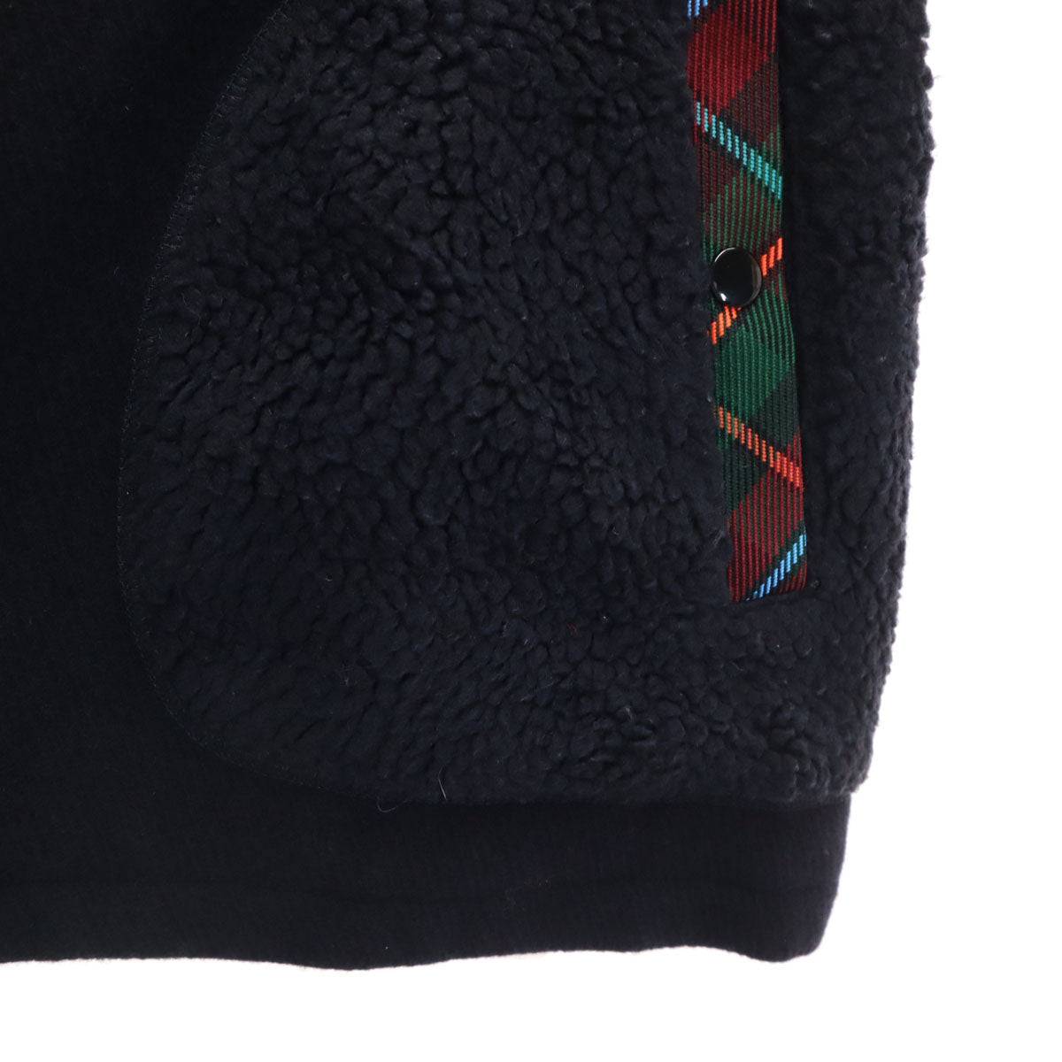 LANVIN en Bleu ランバンオンブルー 日本製 スタジャン 38 ブラック系 レディース