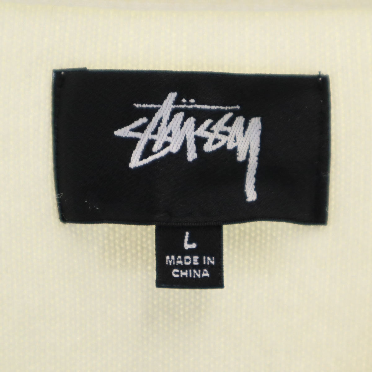 美品 STUSSY ステューシー 22AW 長袖 Vネック ニットカーディガン L ホワイト メンズ