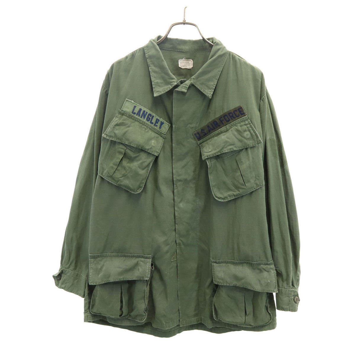 US ARMY アメリカ軍 60s ヴィンテージ ジャングルファティーグ 4TH USAF ジャングルファティーグ ジャケット M カーキ ミリタリー メンズ