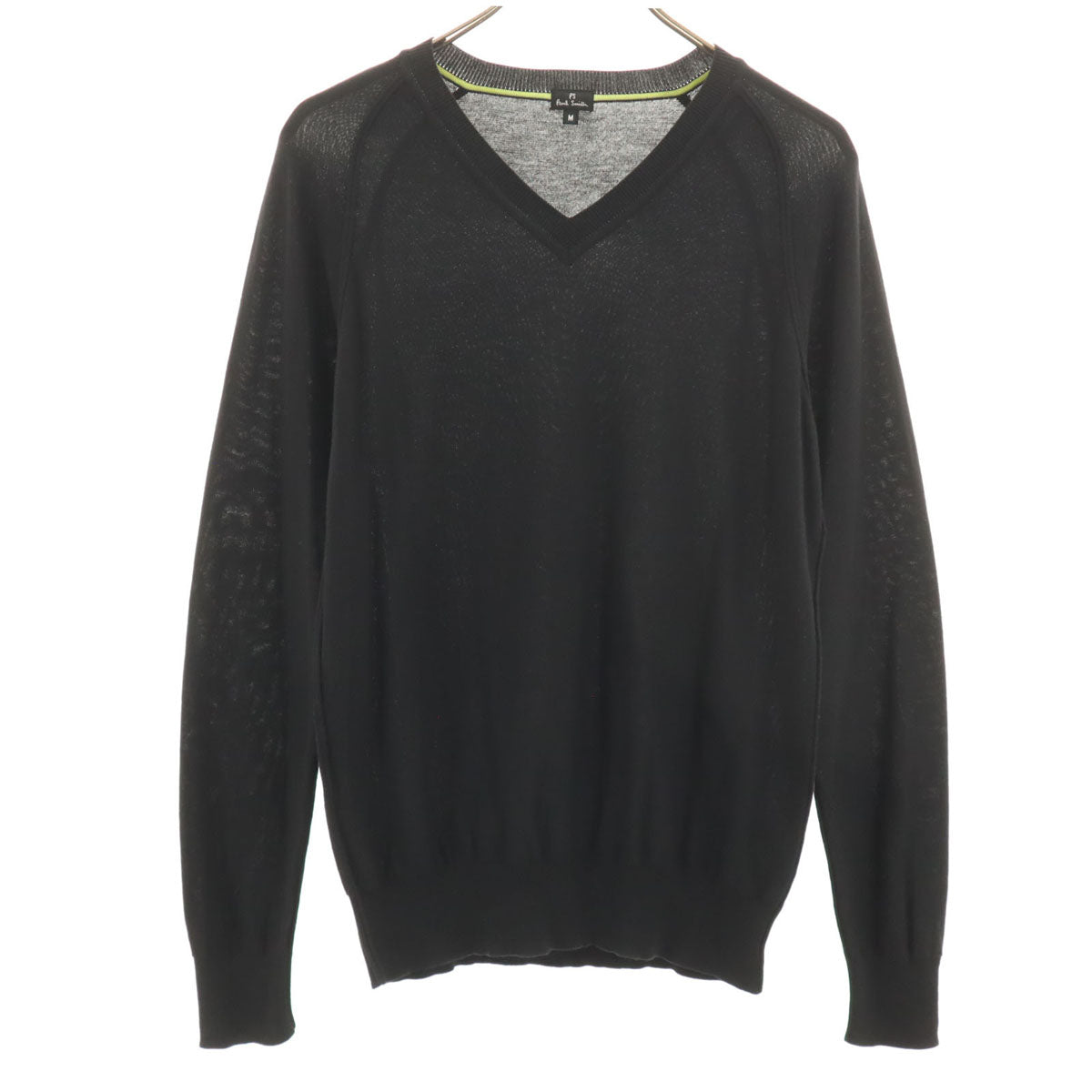 PS Paul Smith ピーエスポールスミス 長袖 セーター M ブラック ニット メンズ