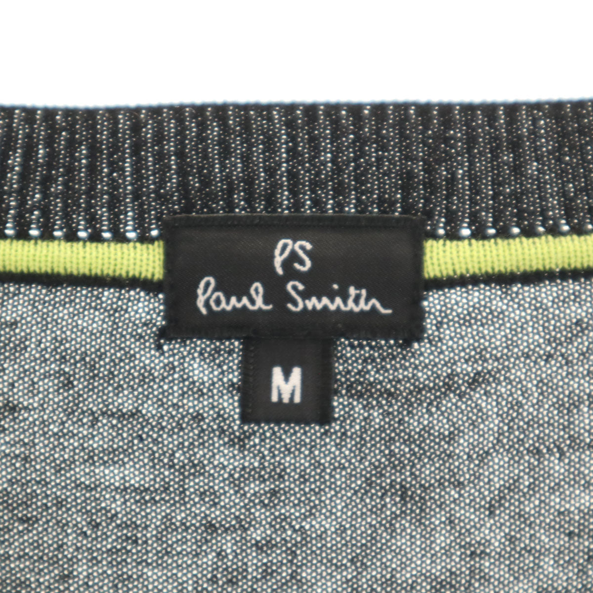 PS Paul Smith ピーエスポールスミス 長袖 セーター M ブラック ニット メンズ