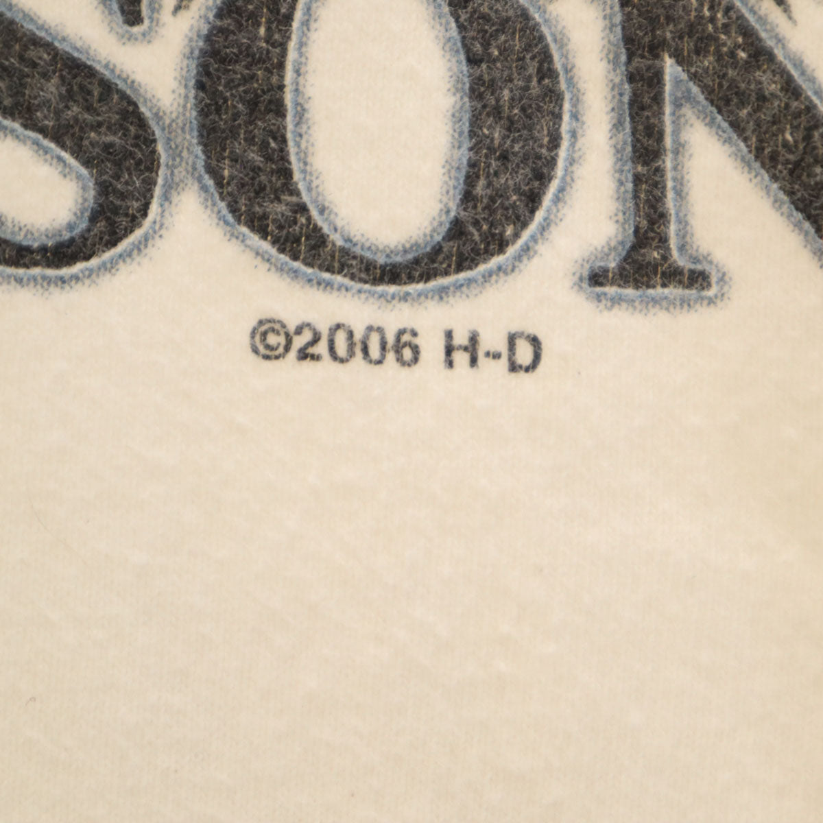 HARLEY DAVIDSON ハーレーダビッドソン 00s USA製 オールド バックロゴ 長袖 Tシャツ L アイボリー Hanesボディ ロンT メンズ