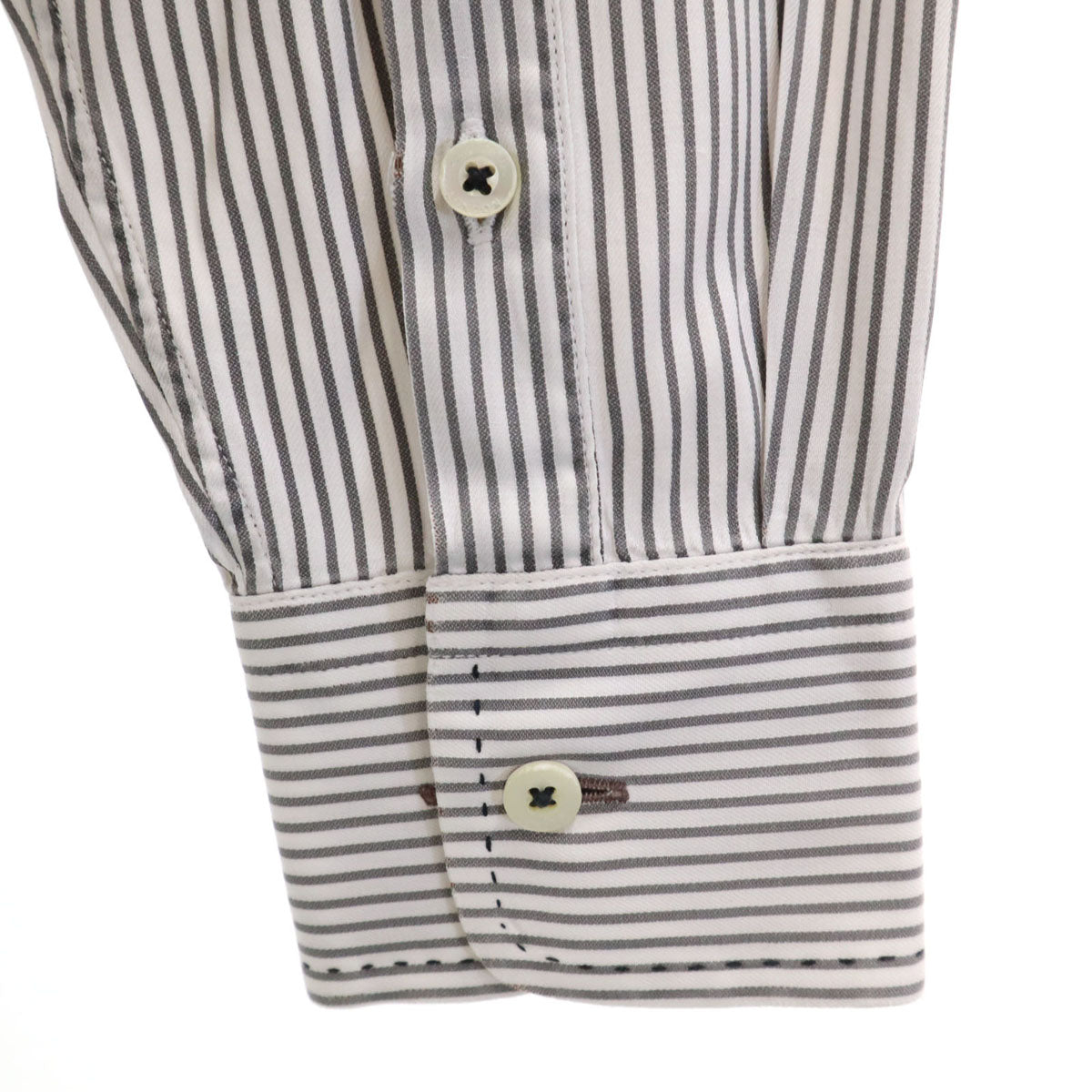 Paul Smith LONDON ポールスミスロンドン ストライプ柄 長袖 シャツ L ホワイト メンズ