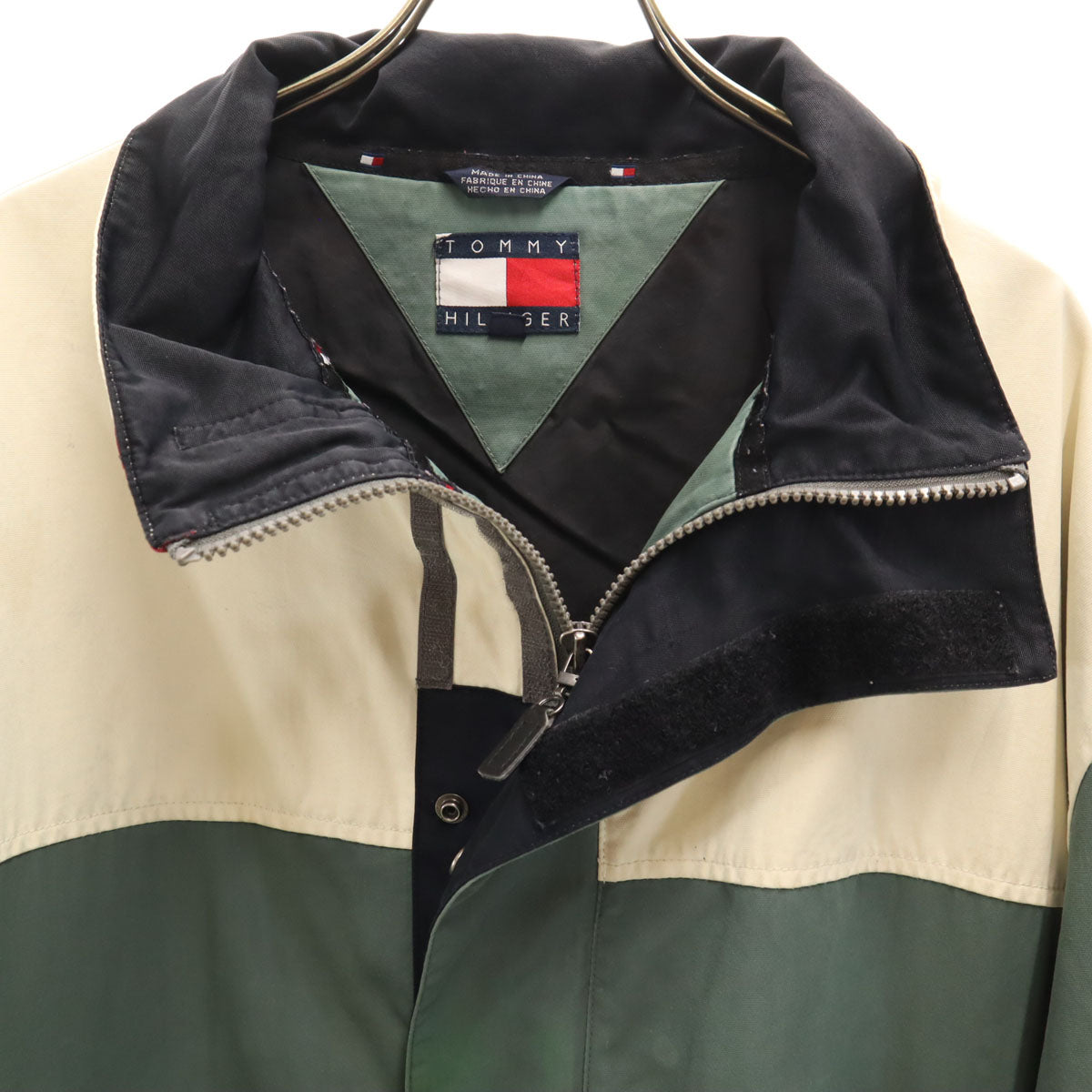 TOMMY HILFIGER トミーヒルフィガー 90s オールド ジャケット XL セージグリーン メンズ