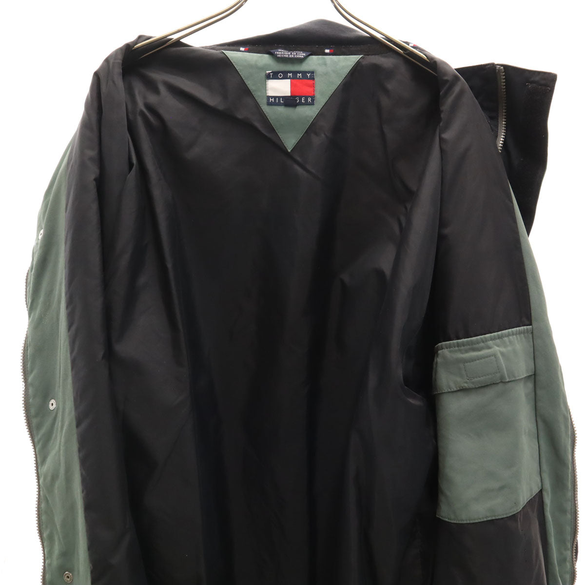 TOMMY HILFIGER トミーヒルフィガー 90s オールド ジャケット XL セージグリーン メンズ