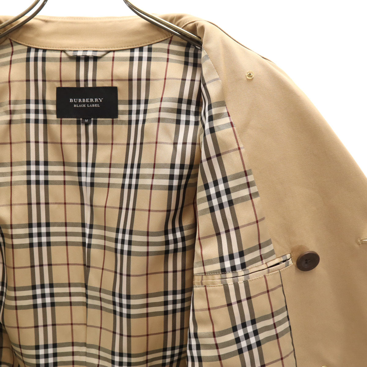 BURBERRY BLACK LABEL バーバリーブラックレーベル トレンチ ジャケット M ベージュ 三陽商会 メンズ