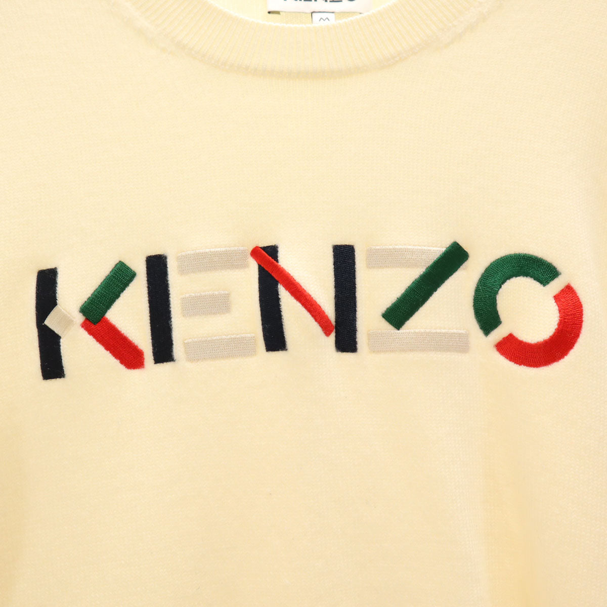 KENZO ケンゾー 長袖 ニット M アイボリー セーター レディース